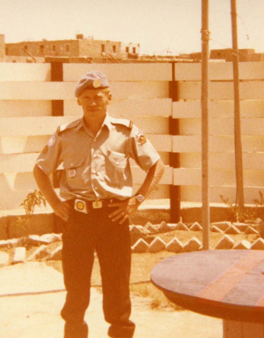 Me in Camp El Gala, Ismailia, Egypt, May 1978.