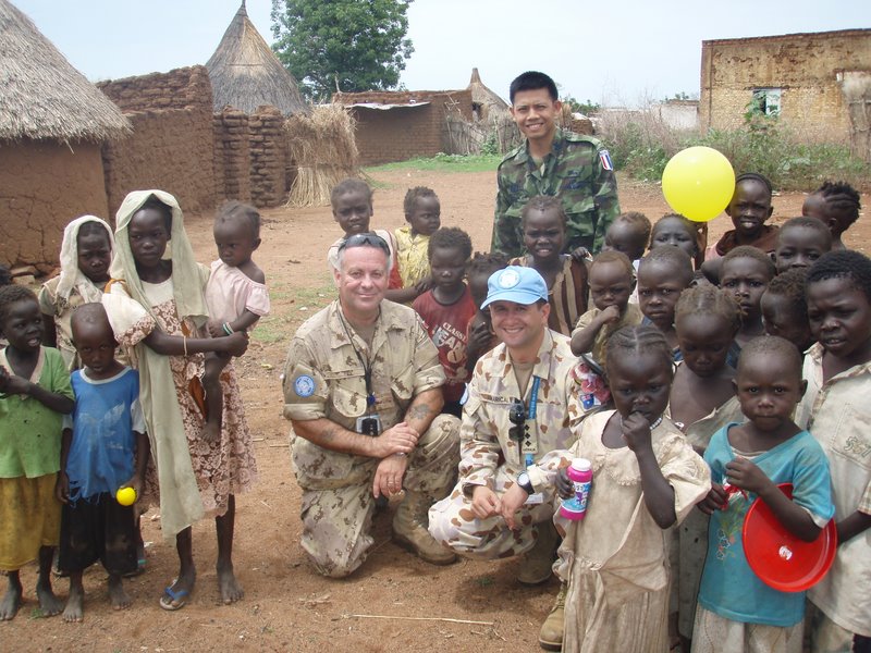 My wife, family, and friends sent numerous gifts and candy for the children.