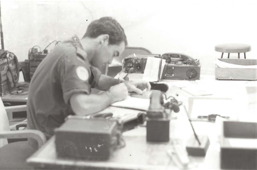 Officier de service à Chypre, 1974.