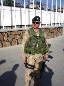 Me in Afghanistan in 2005 with CFC HQ.