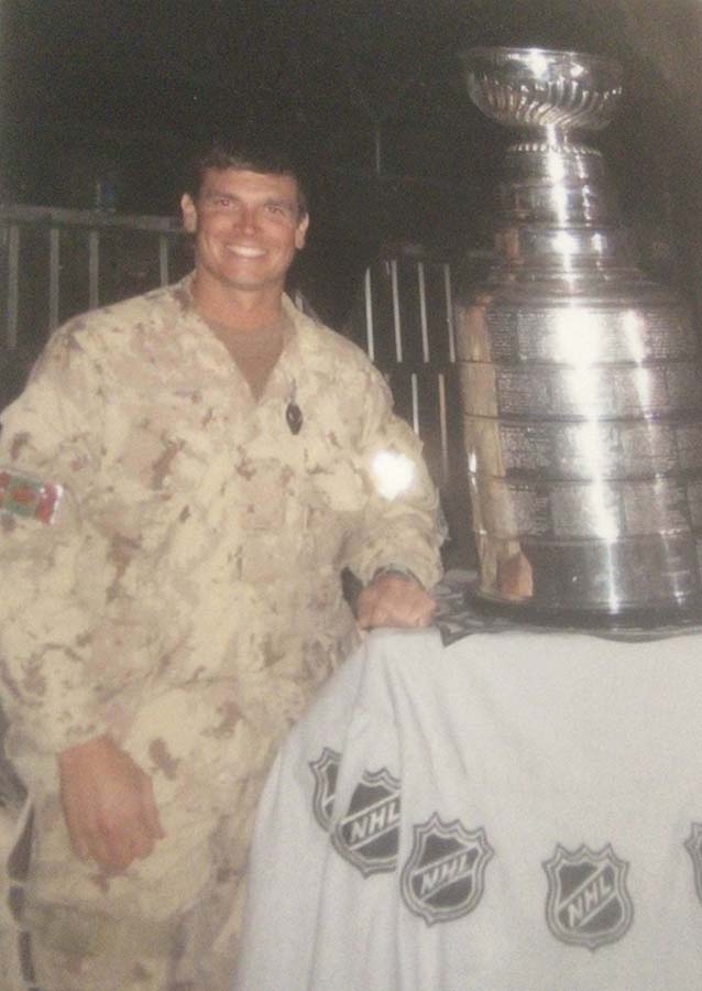 Hockey night in Canada in Afghanistan, 2007.