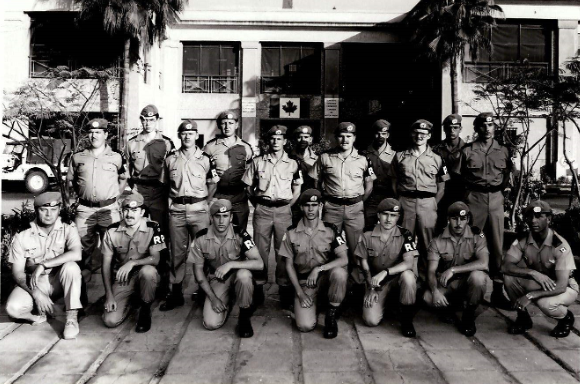 Regimental Police – CCUNEFME – Ismailia Egypt, 1978 (Griffiths front centre).