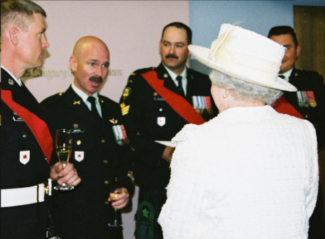 Griffiths and The Queen, Calgary 2005.