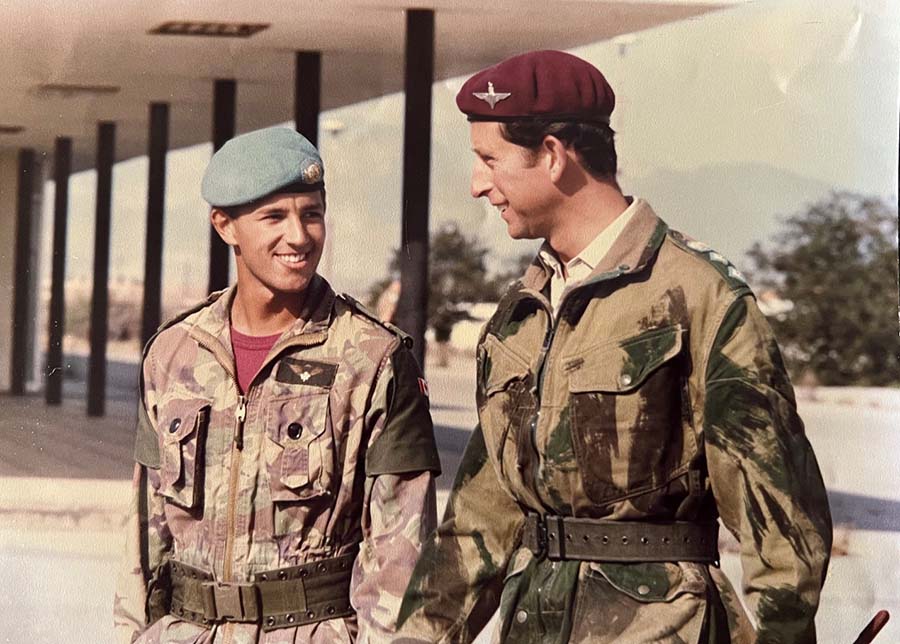 In 1986, while serving with the Canadian Airborne Regiment in Cyprus, I was Quarter Guard Commander for the visit of his then Royal Highness Prince Charles. A career highlight to be sure!