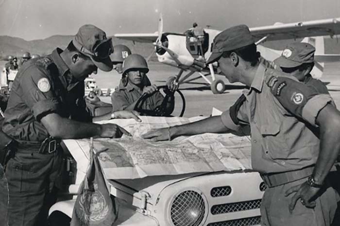 Flight planning, Yemen, 1963.