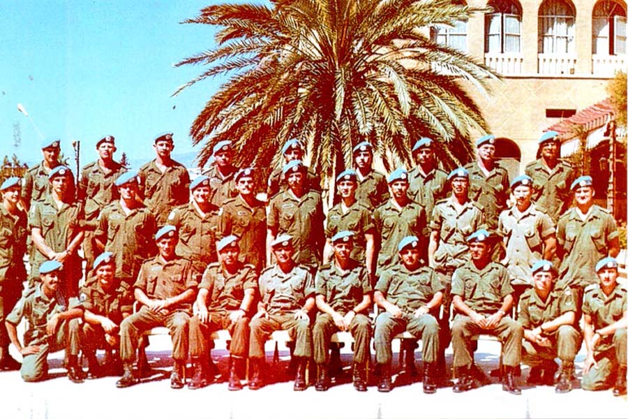 La section du 3 PPCLI avec laquelle j'ai servi à Chypre en 1974.